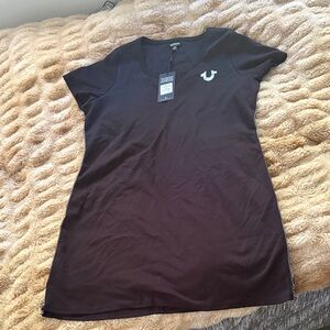 Women's Black Short Sleeve Dress